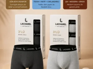 280720266a67f50170adf.webp Erkek Likralı Pamuklu Nefes Alan Penye 6 Adet Boxer - Füme - Gri