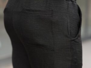 Erkek Beli Lastikli Pera Keten Pantolon