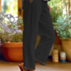 280720266a67fcfea5988.png Kadın Beli Lastikli Bağcıklı Cep Ve Pantolon Ucu Güpür Detaylı Pantolon