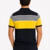 290720266a69466722e14.webp Erkek Pike Kumaş Çizgili Polo Yaka Tişört Kısa Kol Yazlık T-Shirt - Lacivert
