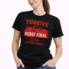 Erkek TÜRKİYE Baskılı Tişört Ay Yıldız 2026 Dünya Kupası Taraftar Forma T-Shirt - Siyah