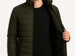 290720266a696366d0452.png Erkek Bomber Mont Ceket – Su İtici Kumaş, Kapitone Astarlı, Fermuarlı, Kışlık - Haki