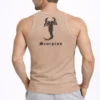 290720266a696abf68a22.webp Erkek Fitilli Atlet Sıfır Yaka Slim Fit Arka Baskılı Spor Atlet - Bej