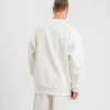 290720266a6991ca9fef7.webp Uzun Kol Bisiklet Yaka Basic SweatShirt - Beyaz
