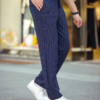 290720266a69c9245196c.png Erkek Cizgili Dokuma Krep Jogger Buggy Pantalon Rahat Kalıp - Lacivert