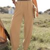 060820266a74498526495.jpeg Kadın Yüksek Bel Beli Lastikli Dökümlü Ve Beli şeritli Pera Pantolon