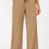 060820266a744e50ab65d.webp Erkek 2li Bürümcük Kumaş Beli Lastikli Bağcıklı Bol Paça Pantolon - Beyaz/Vizon