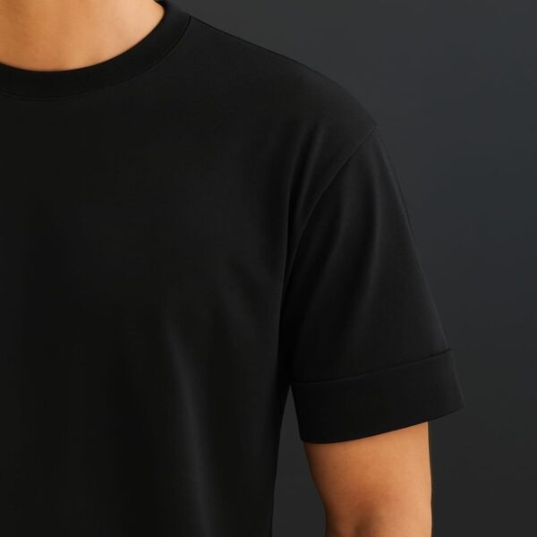 120820266a7c3b921b52b.jpeg Erkek Basic Oversize Double Face Kumaş Kısa Kollu Tshirt