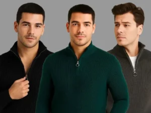 190820266a855b26560e7.webp Erkek Fitilli Triko Kazak 3’lü Set – Haki, Siyah, Antrasit Kalın Dokuma Pamuklu Regular Fit V Yaka Fermuarlı Uzun Kollu Rahat Kışlık Kazak Kombini